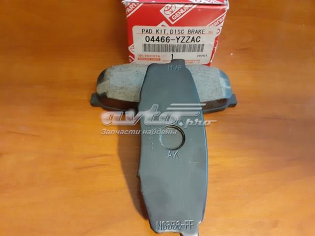Задні дискові колодки 04466YZZAC TOYOTA