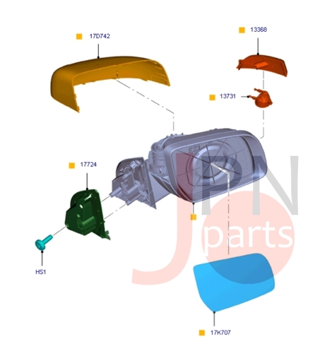 Ліве бічне дзеркало BP40691 DP GROUP