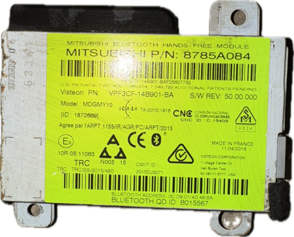 Блок керування Bluetooth 8785A084 MITSUBISHI