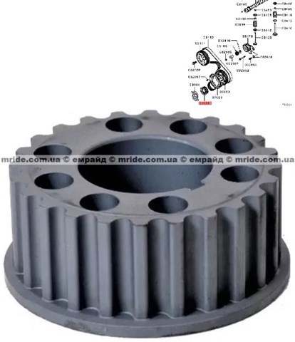 Зірочка приводу коленвала двигуна MD164831 MITSUBISHI
