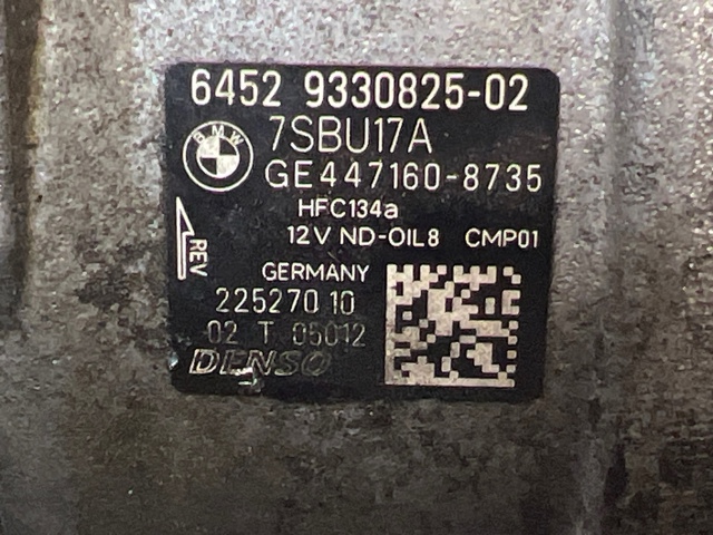 Компресор кондиціонера 64529330825 BMW