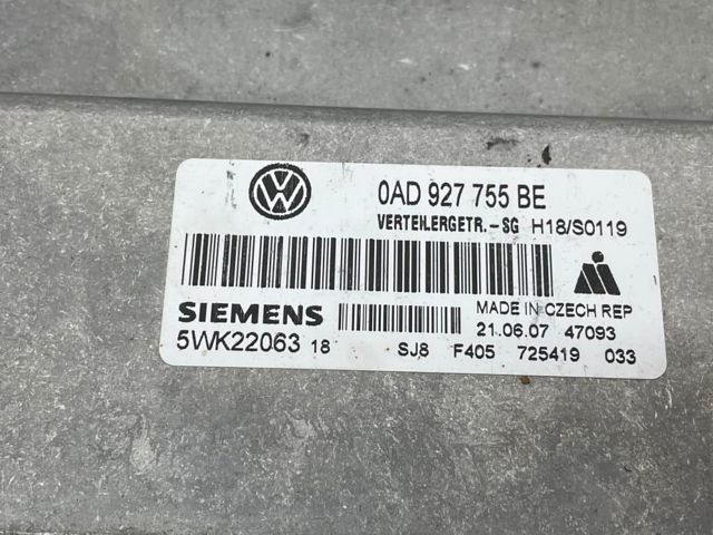 Модуль керування роздавальної коробкою 0AD927755BE VAG