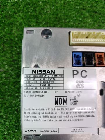 Дисплей бортового комп'ютера 283876GY4E NISSAN