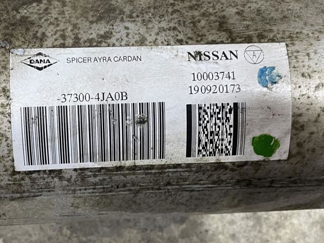 Вал карданний задній, у зборі 373004JA0B NISSAN