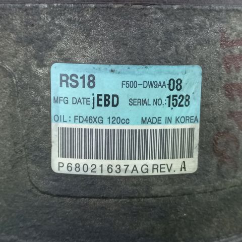 Насос кондиціонера 68021637AG CHRYSLER