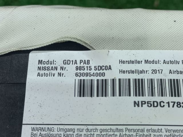 Подушка безпеки бокова 985155DC0A NISSAN