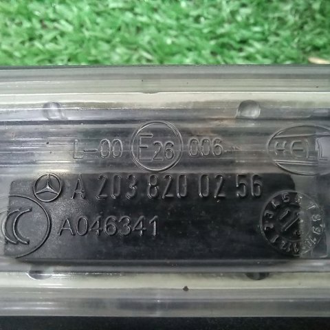 Ліхтар підсвічування заднього номерного знака A2038200256 TESLA