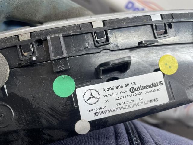Реостат/перемикач-регулятор режиму обігрівача салону A2059058813 MERCEDES
