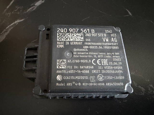 Блок керування круїз-контролем 2Q0907561B VAG