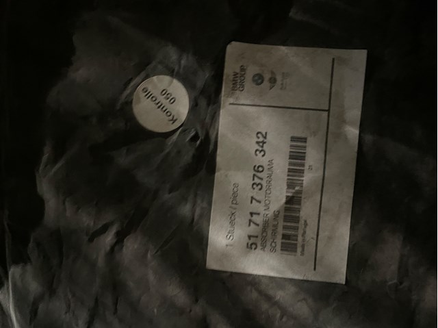 Наповнювач бампера переднього 51717376342 BMW