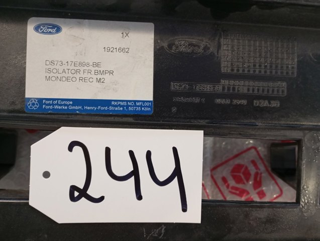 Кронштейн бампера переднього, центральний DS7317E898BE FORD