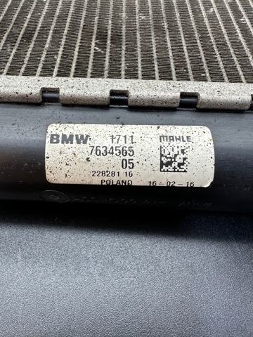 Радіатор охолодження двигуна, додатковий 17117634565 BMW