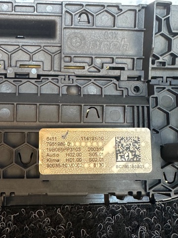 Механізм управління кондиціонером 64115A4A4A9 BMW