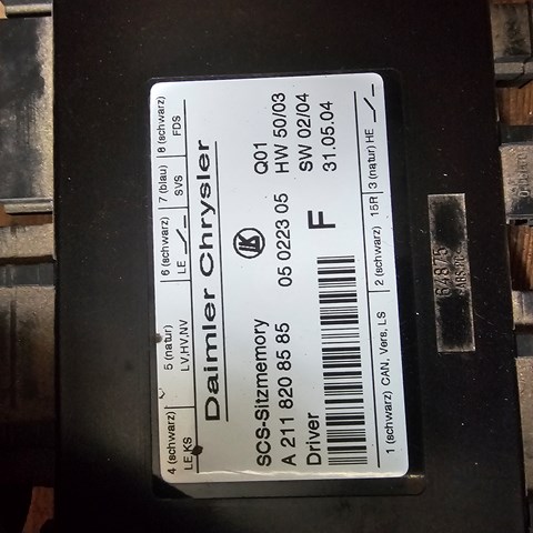 Сидіння переднє, ліве A2118208585 MERCEDES