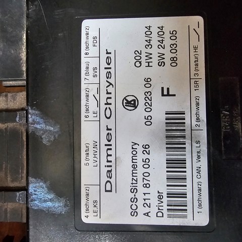 Сидіння одномісне в зборі A2118700526 MERCEDES