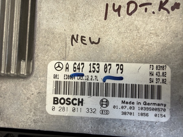 Комп'ютер двигуна A6471530779 MERCEDES