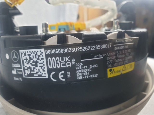 Подушка AIRBAG передня ліва A0008606902 MERCEDES