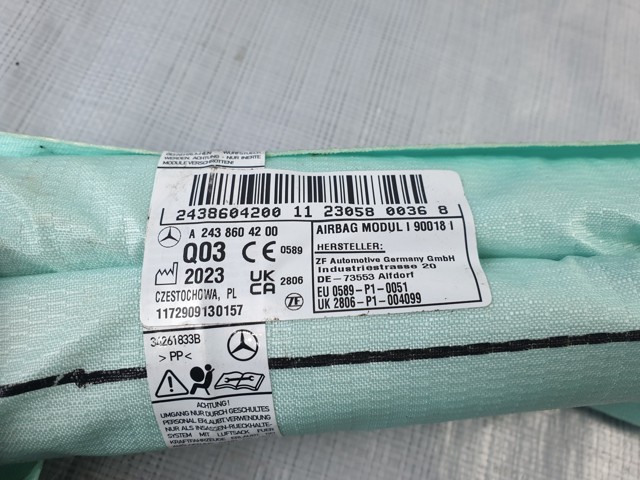 Подушка безпеки, шторка бічна, права, AIRBAG A2438604200 MERCEDES