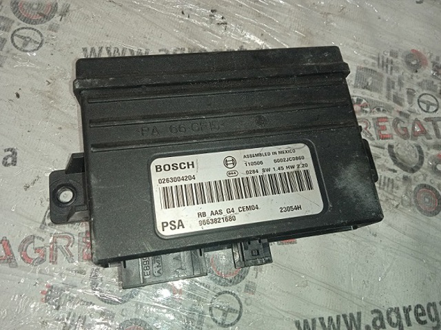 Модуль керування (ЕБУ) парктроніком 9663821680 PEUGEOT