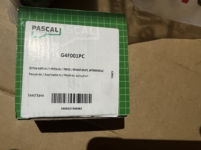 ШРУС внутрішній, тришиб/трипод/тріпоід G4F001PC PASCAL