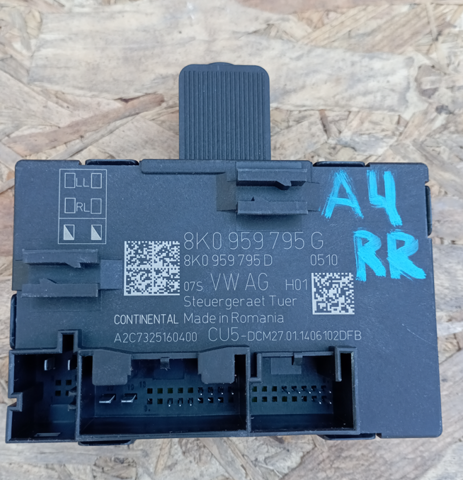 Блок комфорту задніх дверей 8K0959795G VAG
