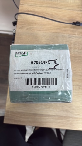 ШРУС внутрішній, передній G70514PC PASCAL
