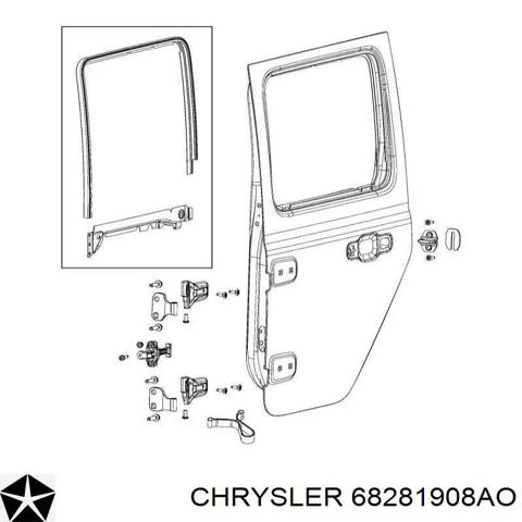 Двері пасажирські задні праві 68281908AO CHRYSLER