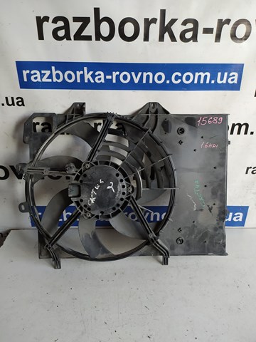 Дифузор радіатора охолодження, в зборі з двигуном і крильчаткою 9801666680 PEUGEOT