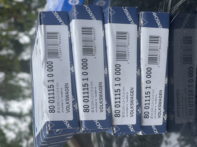 Кільця поршневі на 1 циліндр, STD. 800111510000 KOLBENSCHMIDT
