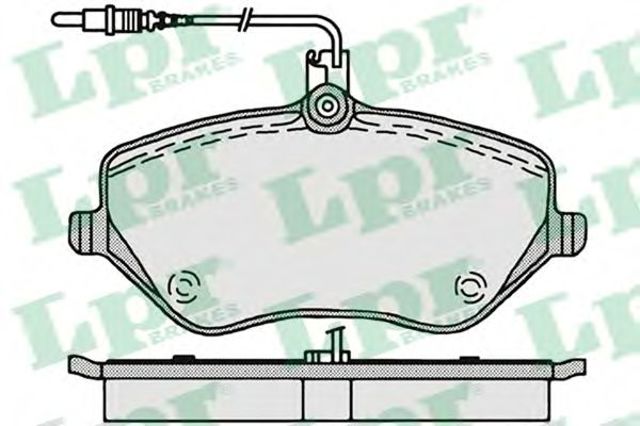 Колодки гальмівні дискові комплект 05P1202 LPR