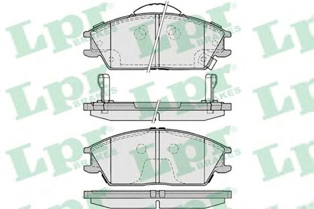 Колодки гальмівні передні, дискові 05P1222 LPR