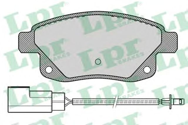 Задні колодки 05P1261 LPR
