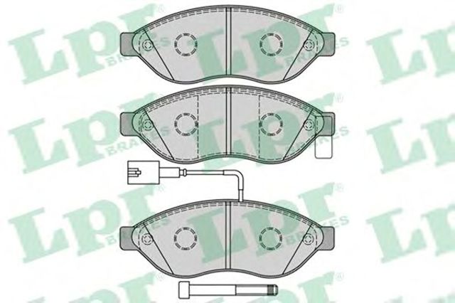 Передні гальмівні колодки 05P1287 LPR