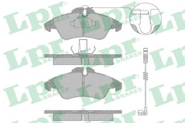 Передні гальмівні колодки 05P1304 LPR