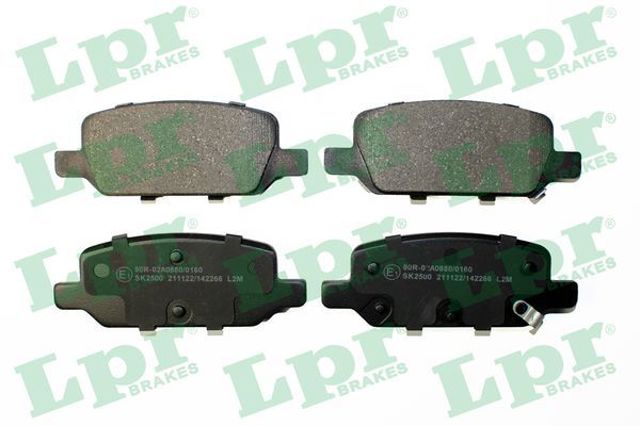 Колодки на гальмо задній дисковий 05P2266 LPR
