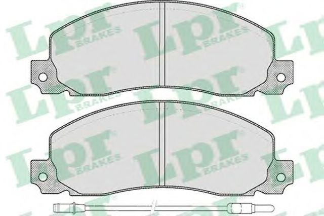 Передні гальмівні колодки 05P278 LPR