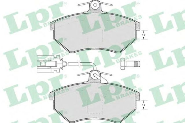 Колодки гальмівні передні, дискові 05P495 LPR