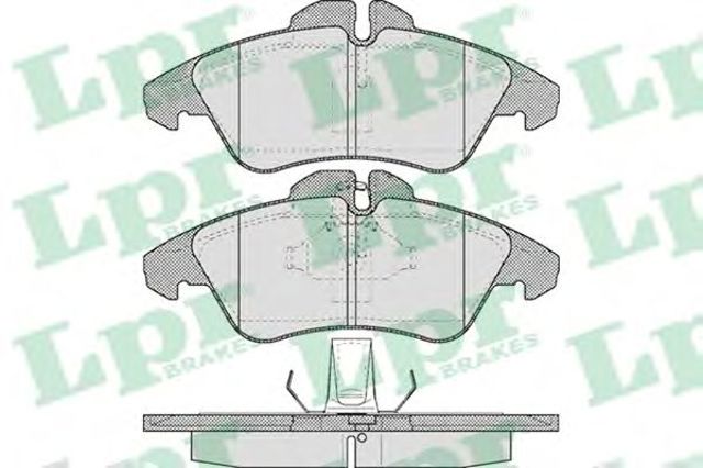 Колодки гальмівні дискові комплект 05P608 LPR
