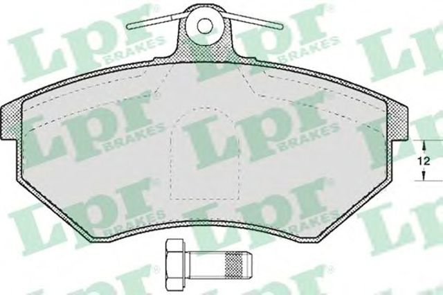 Тормозні колодки 05P613 LPR