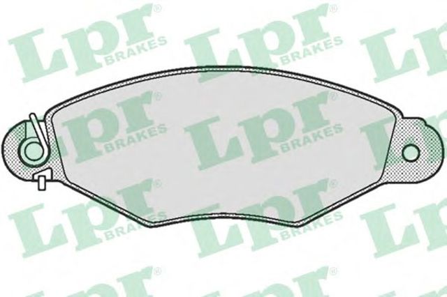Колодки гальмівні дискові комплект 05P661 LPR