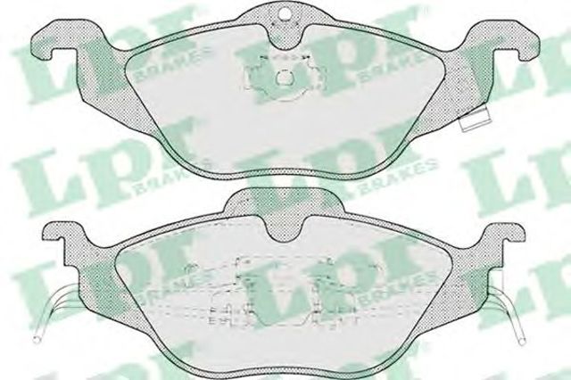 Передні гальмівні колодки 05P698 LPR