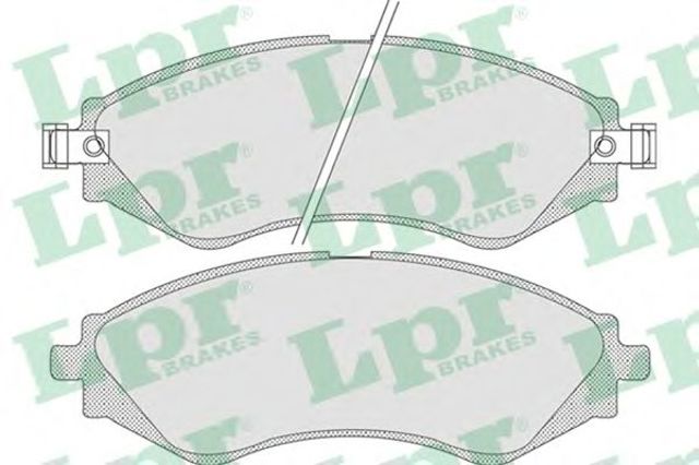 Передні гальмівні колодки 05P729 LPR
