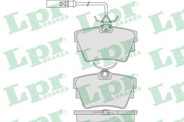 Задні колодки 05P786 LPR