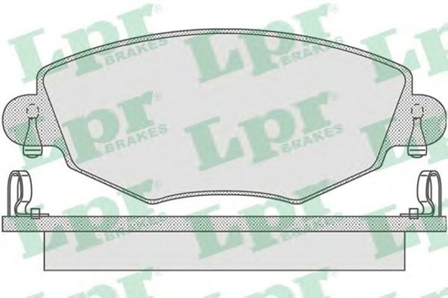 Колодки гальмівні передні, дискові 05P865 LPR