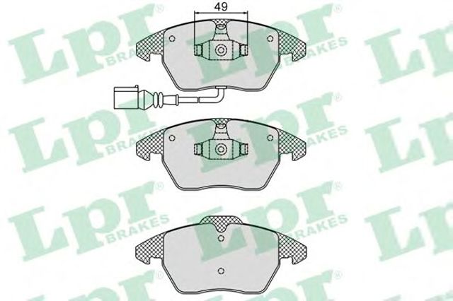 Передні гальмівні колодки 05P866 LPR