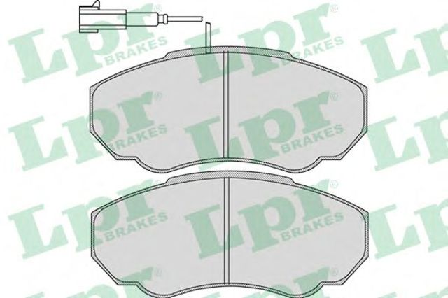 Колодки гальмівні передні, дискові 05P966 LPR