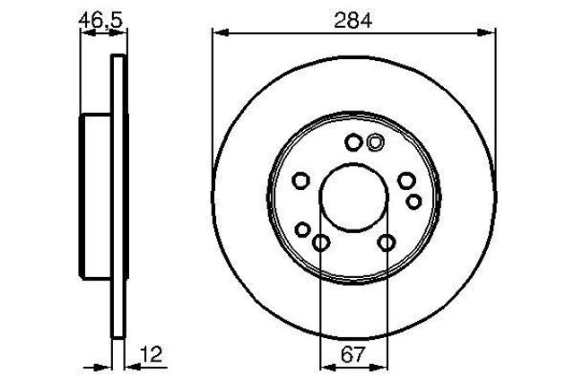 Гальмо дискове переднє 0986478187 BOSCH