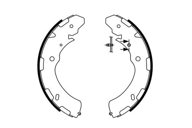 Колодки гальмівні задні, барабанні 0986487758 BOSCH