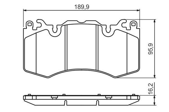 Гальмівні колодки 0986494440 BOSCH