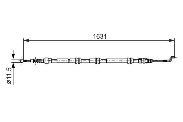 Гальмо стоянкове 1987482376 BOSCH